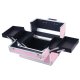 Cosmetic Case CA34C, Silver-Pink