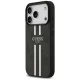 Guess 4G Printed Stripes MagSafe vāciņš iPhone 17 Pro, melns