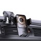 Автодержатель-зажим Dudao F19 с индукционной зарядкой 15 Вт — черный
