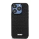 DKNY iPhone 15 Pro Max Case 3D Rubber Repeat Pattern, Black