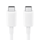 Original Samsung USB Type C - USB Type C Data Charging Cable 5A, 1m, White (EP-DN975BWEGWW) | Lādētājvads Datu...