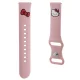 Ремешок Hello Kitty Silicone Kitty Head для смарт-часов 20мм, розовый