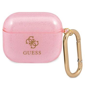 Guess Чехол для AirPods 3 Glitter Розовый