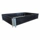 KLASIKA GARDEN Wooden Raised Garden Bed, 1200x800x195 mm, Black