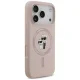 Karl Lagerfeld iPhone 17 Pro vāciņš Silicone Karl&Choupette MagSafe, rozā
