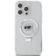 Чехол Karl Lagerfeld для iPhone 15 Pro Ring Stand Karl Head MagSafe, белый