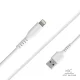 SBS TECABLEUSBIP589W USB-A uz Lightning kabelis 1 m 15W, balts