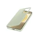 Samsung Galaxy S24 Plus atverams vāciņš maciņš grāmatiņa Smart View Wallet Case, gaiši zaļš
