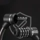 Rockbros 32120007001 velosipēda saslēdzējs ar kodu un tērauda trosi, Melns