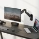 Spring-Assisted Wall Monitor Arm 17\"-32\" up to 9kg Black
