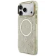 Чехол Guess IML Peony Dot MagSafe для iPhone 17 Pro Max – бежевый