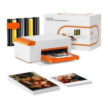 Fotoprinteris Liene Amber M110 4x6" ar fotopapīru (60 gab.) un kasetnēm