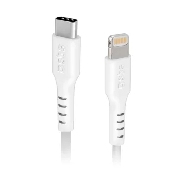 Кабель SBS USB-C - Lightning MFi Certified, 1м, белый