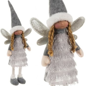Ruhhy 22343 Christmas Fairy Figurine, Grey