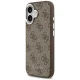 Чехол Guess 4G Classic Logo MagSafe для iPhone 17, коричневый