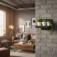 Wall Mounted Plant Shelf ModernHome, Industrial Loft Style Hanging Holder