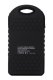 5000mAh Solar Power Bank - Black