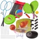 5-in-1 Bērnu sporta komplekts: Badmintons, basketbols, volejbols, teniss, frisbijs