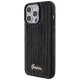 Guess iPhone 15 Pro Max vāciņš Sequin Script Metal, melns