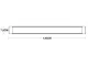 LED virsapmetuma gaismeklis 120cm 28W Neitrāli balts