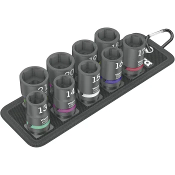 Wera Belt C Impaktor 1 Socket Set, 1/2" Drive, 9 Pieces