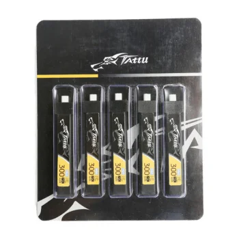 Аккумуляторы Tattu LiPo 300mAh 3.8V 75C 1S1P HV BT2.0.5 (5 шт.)