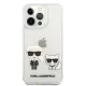 Чехол Karl Lagerfeld Karl & Choupette для iPhone 13 Pro Max - Прозрачный