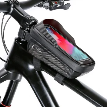 Tech-Protect V2 velosomas maciņš ar telefona nodalījumu 1l, melns