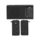 LTC REGA Portable Radio, FM AM SW, USB, TF, AUX, Mini LED Flashlight, Black