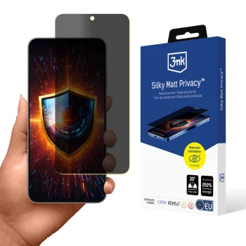 Ekrāna aizsargplēve 3mk Silky Matt Privacy, Samsung Galaxy S26 FE, matēta