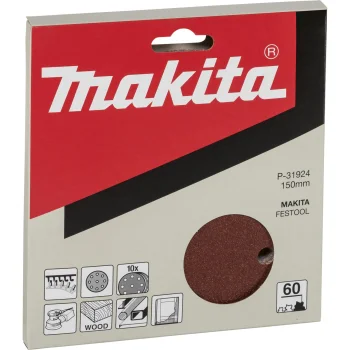 Slīppapīra diski Makita P-31924, 150 mm, K60, 10 gab.