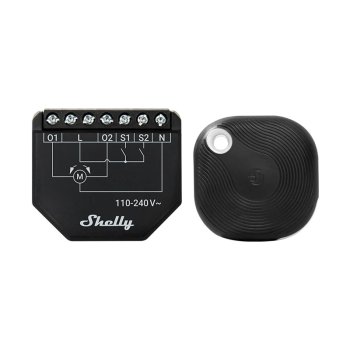 Viedais žalūziju kontrolieris Shelly Shutter + BLU Button Tough 1 WiFi