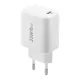 Сетевое зарядное устройство Foneng EU40 25W с кабелем USB-C на Lightning, белое