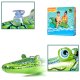 BESTWAY 41477 Надувной водный матрас с ручками в форме крокодила, 150x70см...