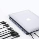 USB-C Docking Station Choetech HUB-M20 11-in-1 100W PD Gray
