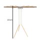 Clothes Dryer Folding Vertical Laundry Drying Rack, 112x121cm