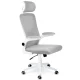Sofotel Brass Office Chair with Micro-Mesh, Grey