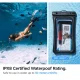 Spigen A610 UNIVERSAL WATERPROOF FLOAT CASE 2-PACK BLACK