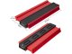 Large Contour Gauge Profile Tool for Shape Duplication XL 27.5 cm, Red