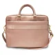 Guess Saffiano Script klēpjdatora soma 16\", rozā