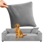 Ruhhy Stretch Corner Sofa Cover 26181, 190-230cm, Dark Grey