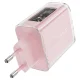 Acefast A45 GaN tīkla lādētājs 65W, 3 porti (1x USB, 2x USB-C), zaļš