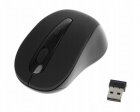 USB Беспроводная компьютерная мышь 1600 DPI, Чёрная | Wireless Mouse
