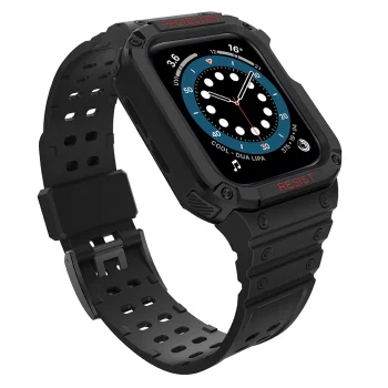 Защитный чехол с ремешком для Apple Watch 38/40/41mm, Черный