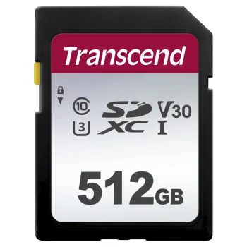 Transcend 300S 512GB SDXC atmiņas karte UHS-I U3 V30 Class 10