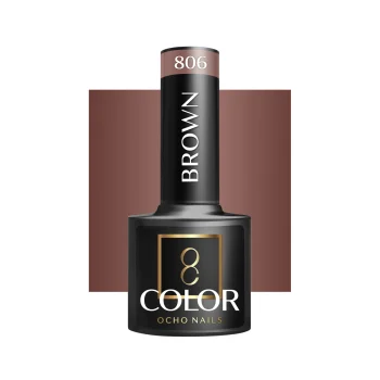 Гель-лак для ногтей OCHO NAILS Brown 806, 5 г