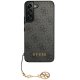 Guess GUHCS23SGF4GGR S23 S911 pelēks/pelēks cietais futrālis 4G Charms Collection | grey/grey hardcase