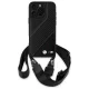 Чехол BMW для iPhone 16 Pro Max M Edition Carbon Stripe & Strap, черный