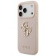 Чехол Guess для iPhone 17 Pro Grained Big 4G & Classic Logo, розовый