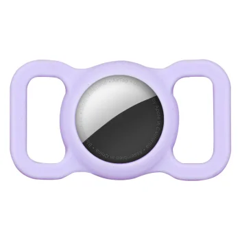 Telcon AirTag Case for Collar and Harness, Purple